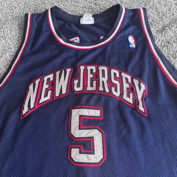 Authentic Reebok 1st Gen Jason Kidd NBA New Jersey Nets Jersey 2002-03 Size 60 - Picture 1 of 12